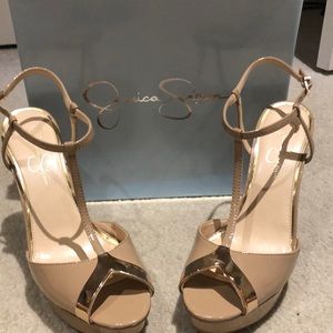 Jessica Simpson heels, 11M, worn for photos only. 3 1/2 inch heel. Perfect cond.